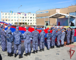 На Чукотке сотрудники Росгвардии приняли участие в праздновании Дня государственного флага России